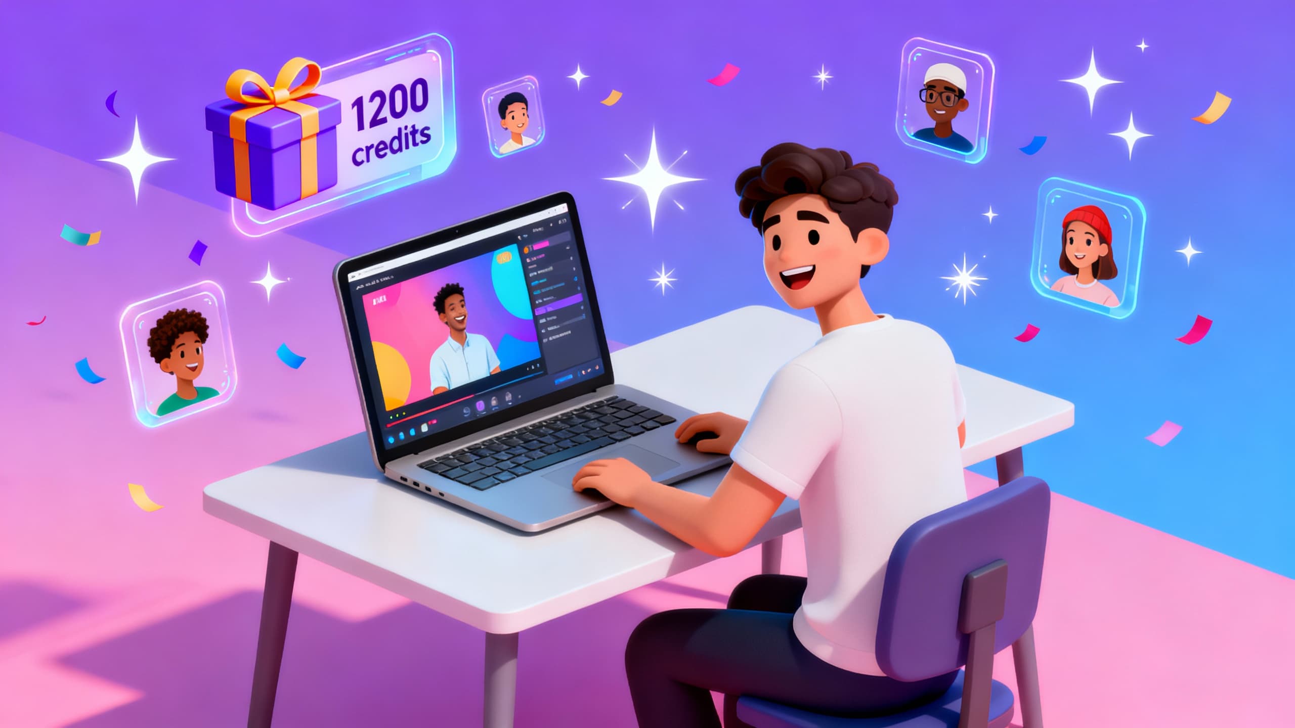 Free AI Video Generator - 1200 Credits